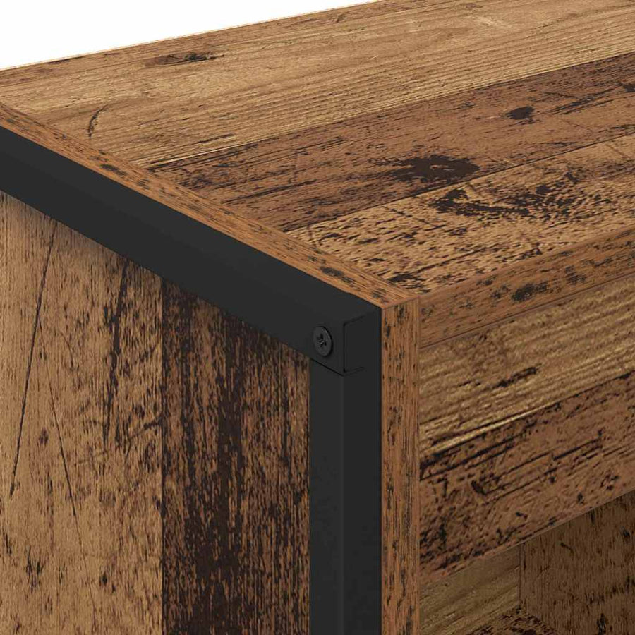 Boekenkast Oud Hout 80 x 30 x 155 cm Bewerkt hout