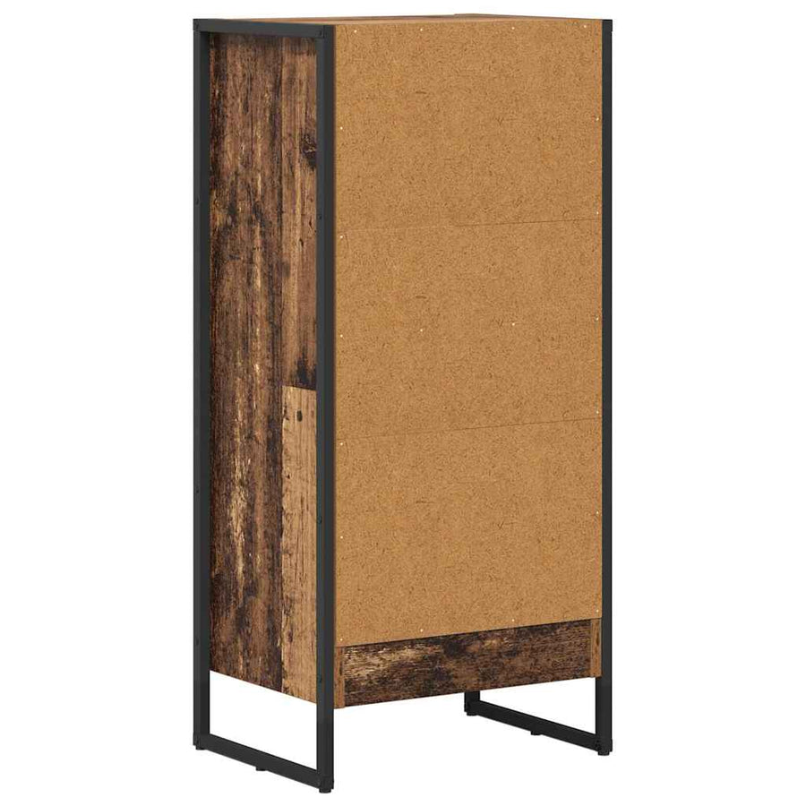 Boekenkast Oud Hout 80 x 30 x 155 cm Bewerkt hout