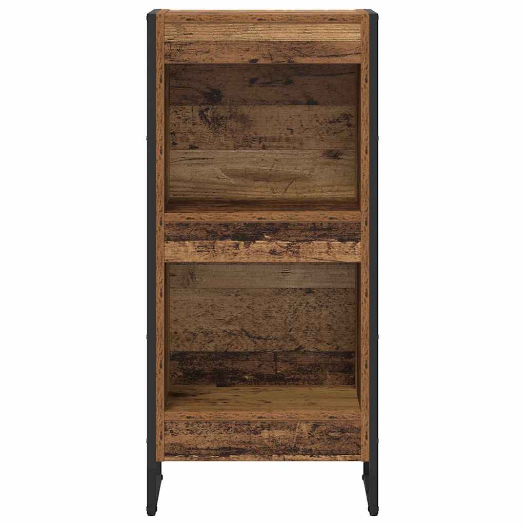 Boekenkast Oud Hout 80 x 30 x 155 cm Bewerkt hout