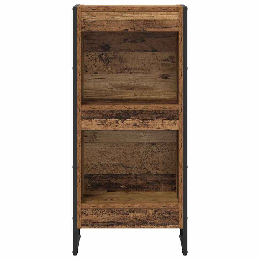 Boekenkast Oud Hout 80 x 30 x 155 cm Bewerkt hout