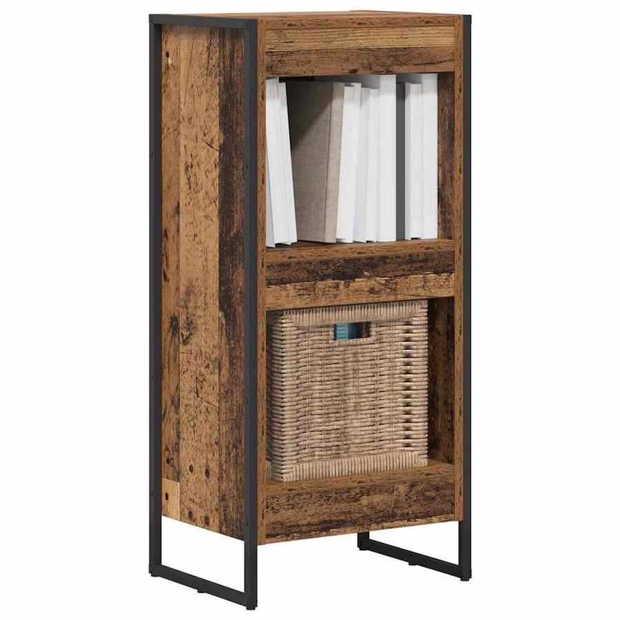 Boekenkast Oud Hout 80 x 30 x 155 cm Bewerkt hout
