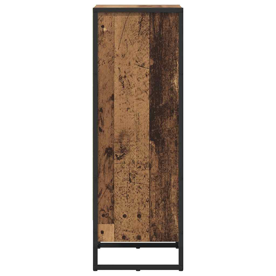 Boekenkast Oud Hout 80 x 30 x 155 cm Bewerkt hout