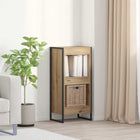Bookcase Crafted Oak 80 x 30 x 155 cm Engineered Wood