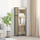 Boekenkast 80x30x155 cm bewerkt hout Sonoma