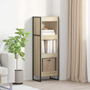 Boekenkast 80x30x155 cm bewerkt hout Sonoma
