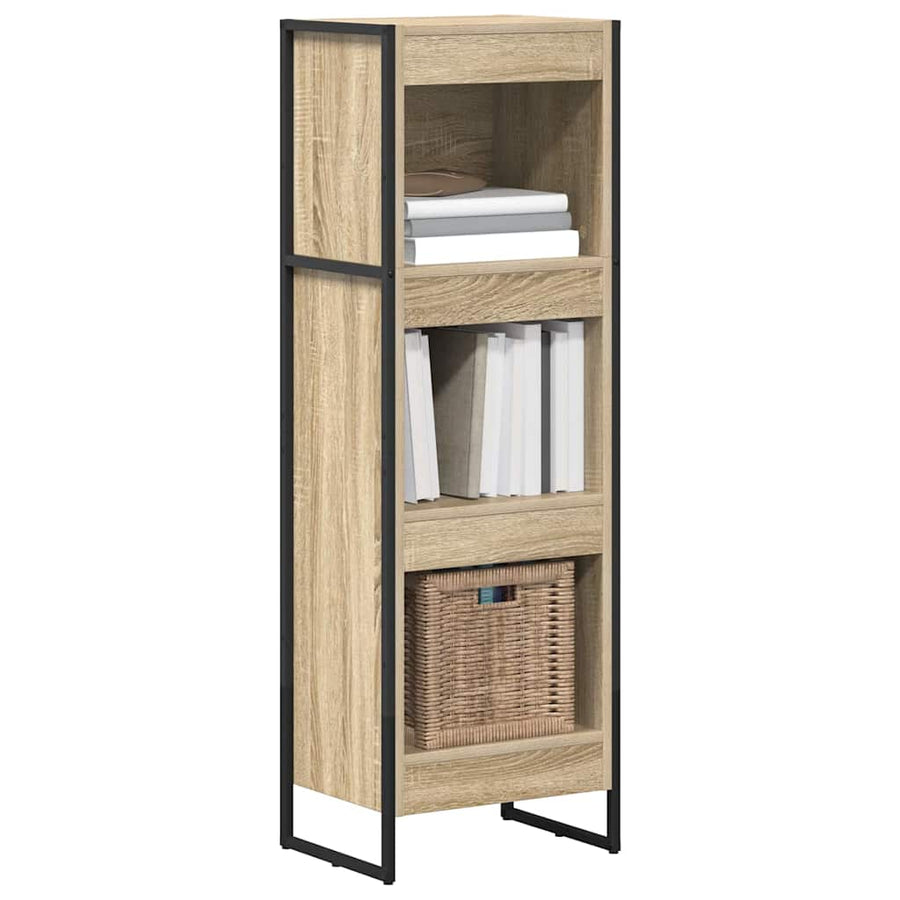 Boekenkast Sonoma 80 x 30 x 155 cm Bewerkt hout
