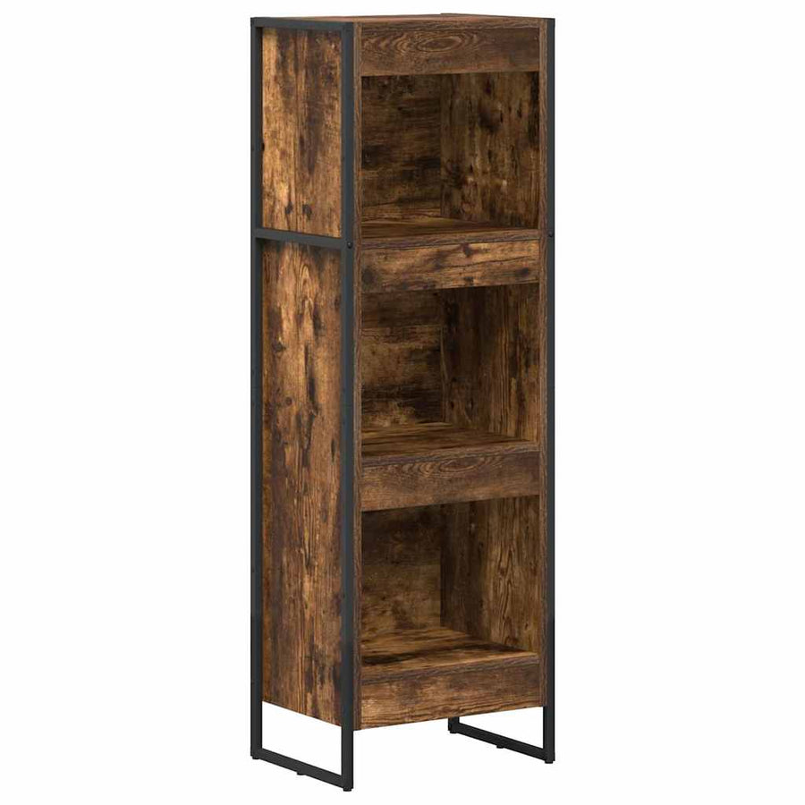 Boekenkast Rook Eik 80 x 30 x 155 cm Bewerkt hout