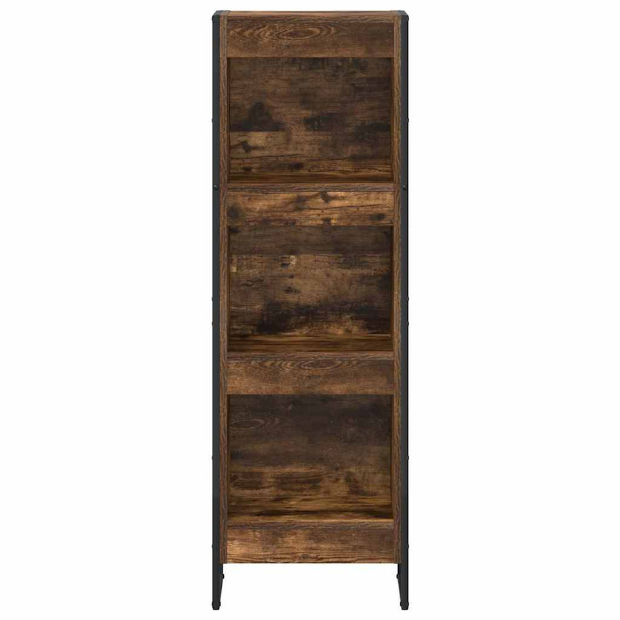 Boekenkast Rook Eik 80 x 30 x 155 cm Bewerkt hout