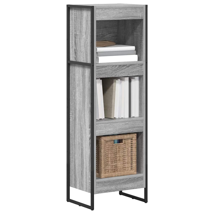 Boekenkast Grijs Sonoma 80 x 30 x 155 cm Bewerkt hout