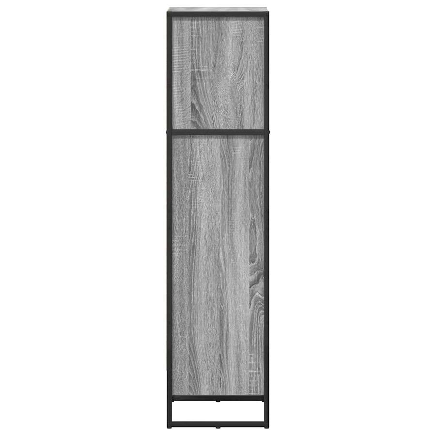 Boekenkast Grijs Sonoma 80 x 30 x 155 cm Bewerkt hout