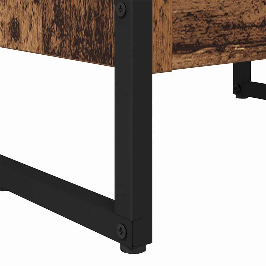 Boekenkast Oud Hout 80 x 30 x 155 cm Bewerkt hout