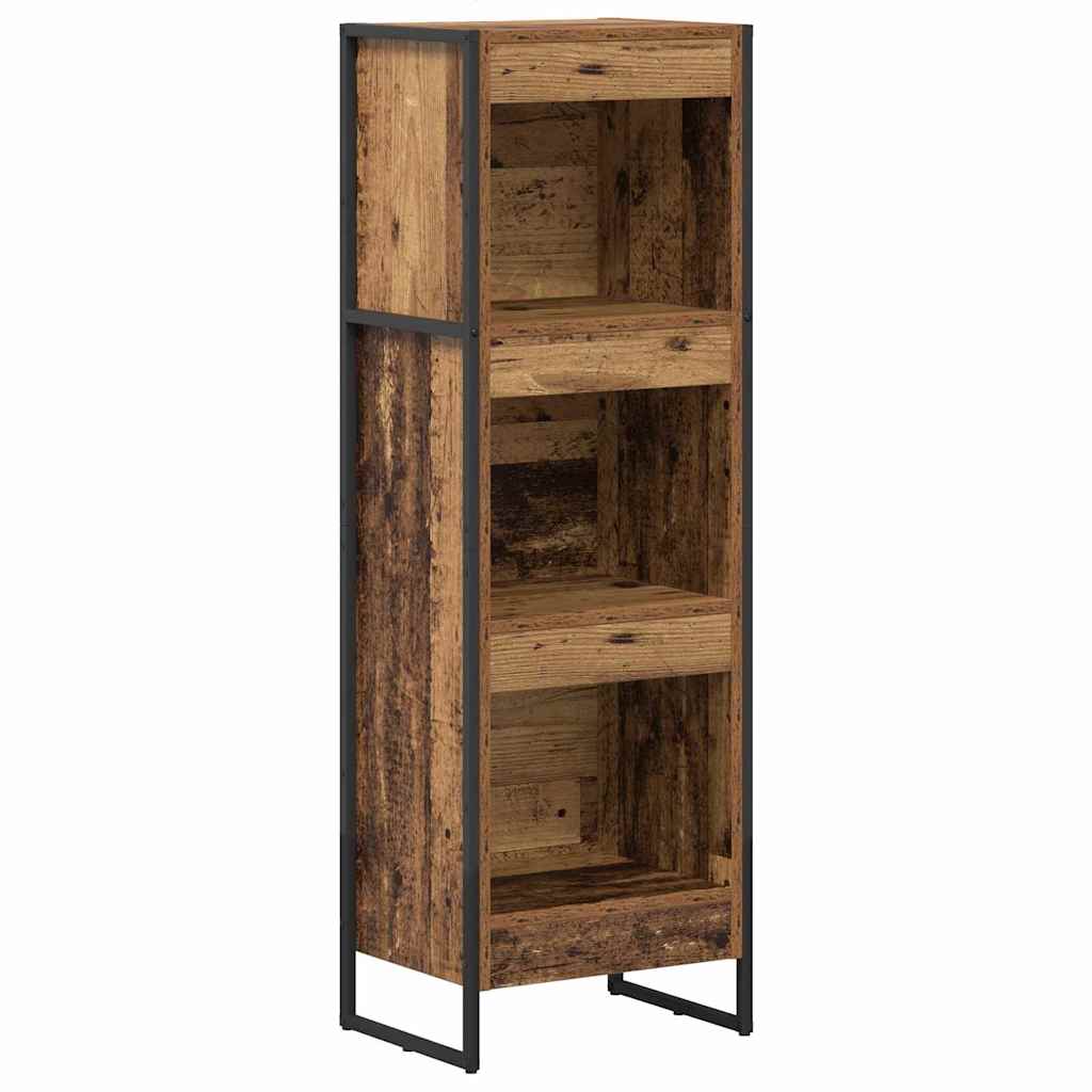 Boekenkast Oud Hout 80 x 30 x 155 cm Bewerkt hout