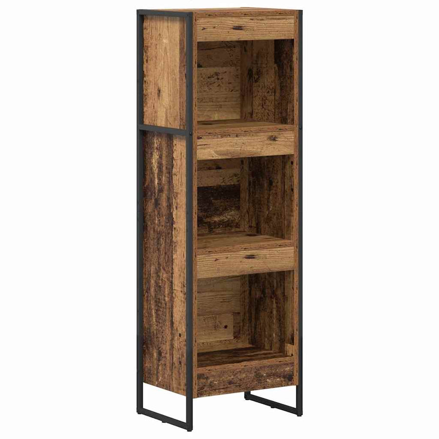 Boekenkast Oud Hout 80 x 30 x 155 cm Bewerkt hout