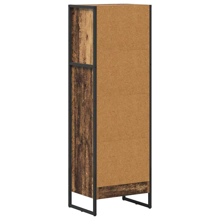 Boekenkast Oud Hout 80 x 30 x 155 cm Bewerkt hout