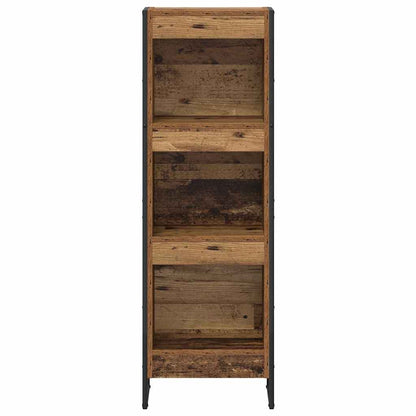 Boekenkast Oud Hout 80 x 30 x 155 cm Bewerkt hout