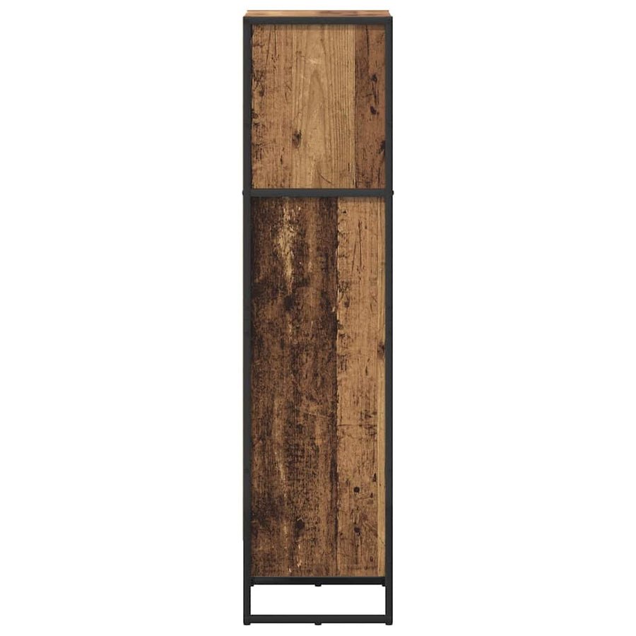 Boekenkast Oud Hout 80 x 30 x 155 cm Bewerkt hout