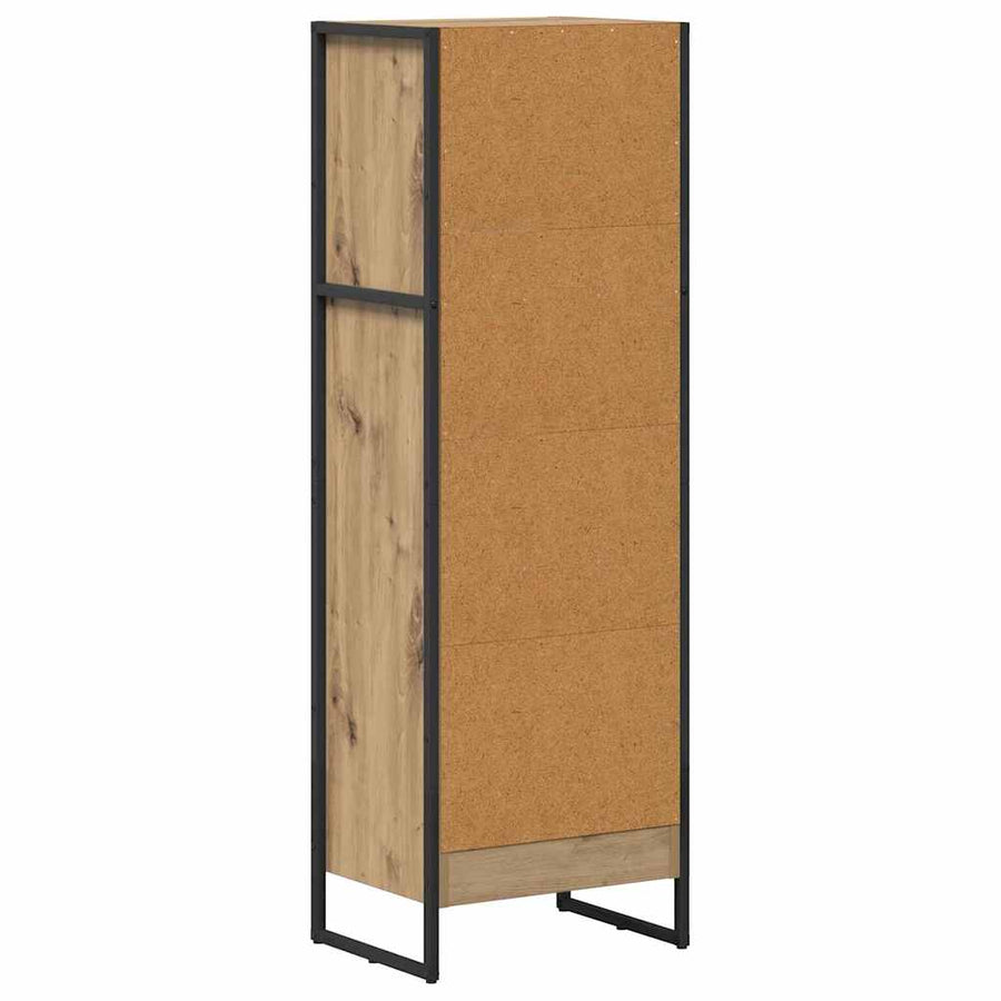 Boekenkast Ambachtelijk eiken 80 x 30 x 155 cm Bewerkt hout