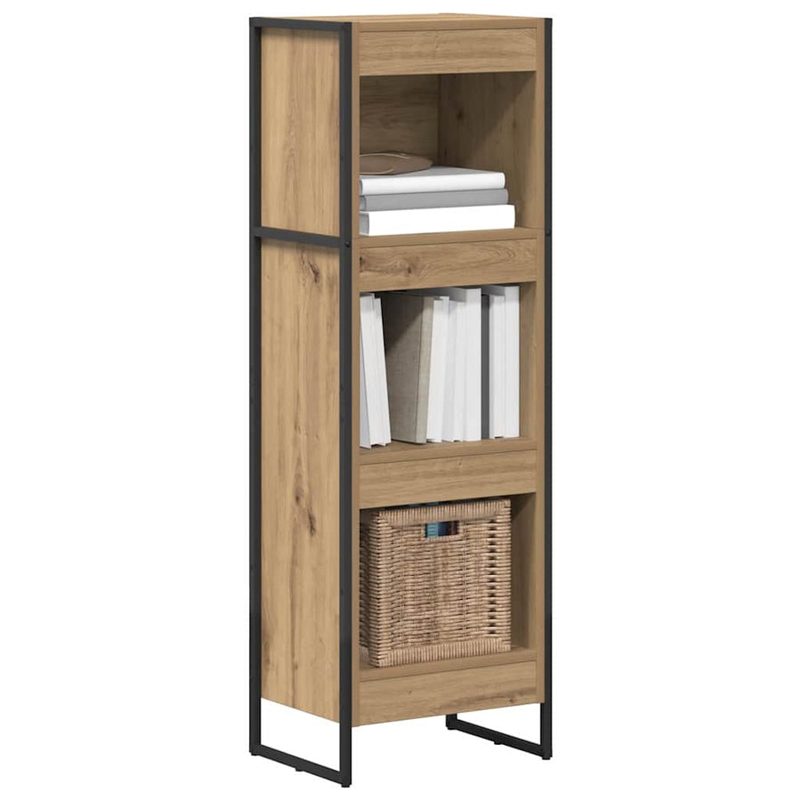 Boekenkast Ambachtelijk eiken 80 x 30 x 155 cm Bewerkt hout