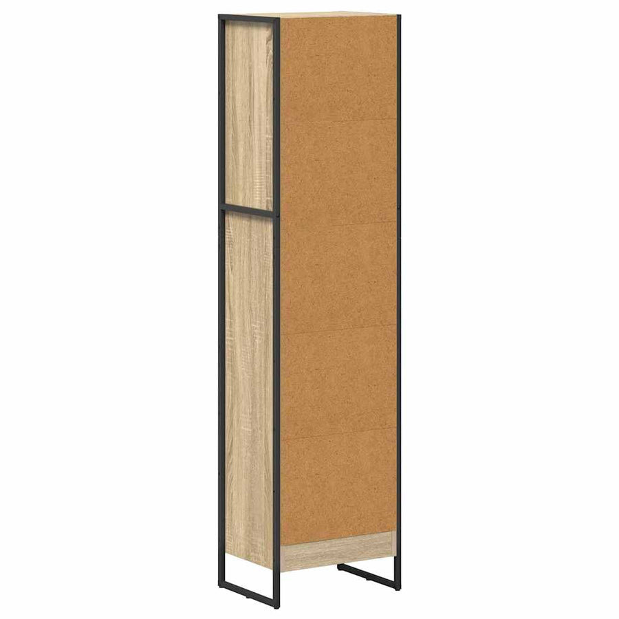 Boekenkast Sonoma 80 x 30 x 155 cm Bewerkt hout