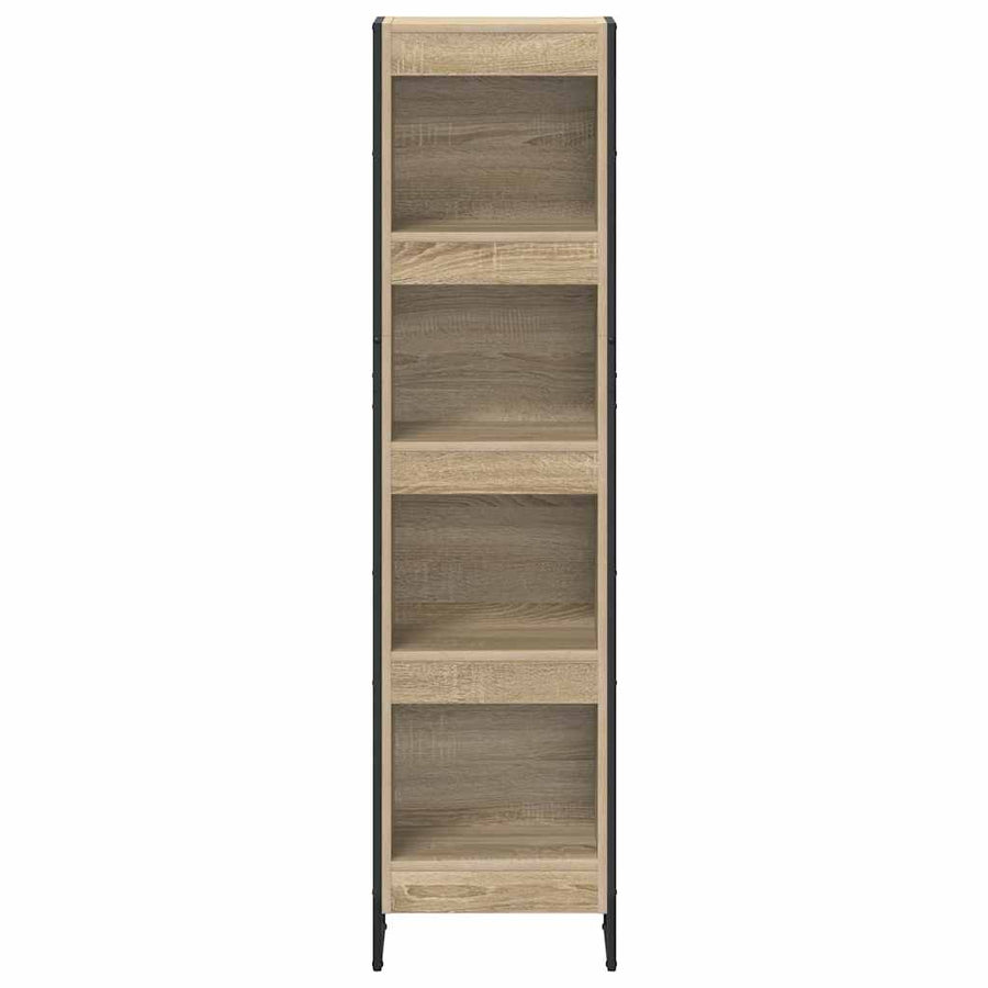 Boekenkast Sonoma 80 x 30 x 155 cm Bewerkt hout