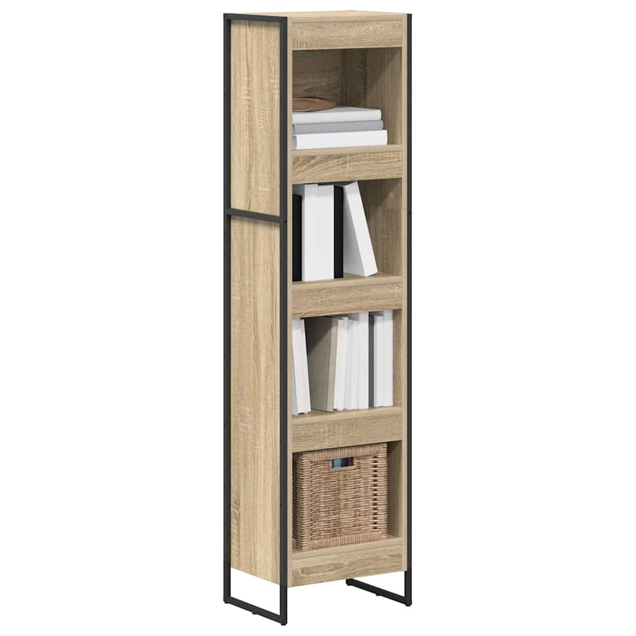 Boekenkast Sonoma 80 x 30 x 155 cm Bewerkt hout
