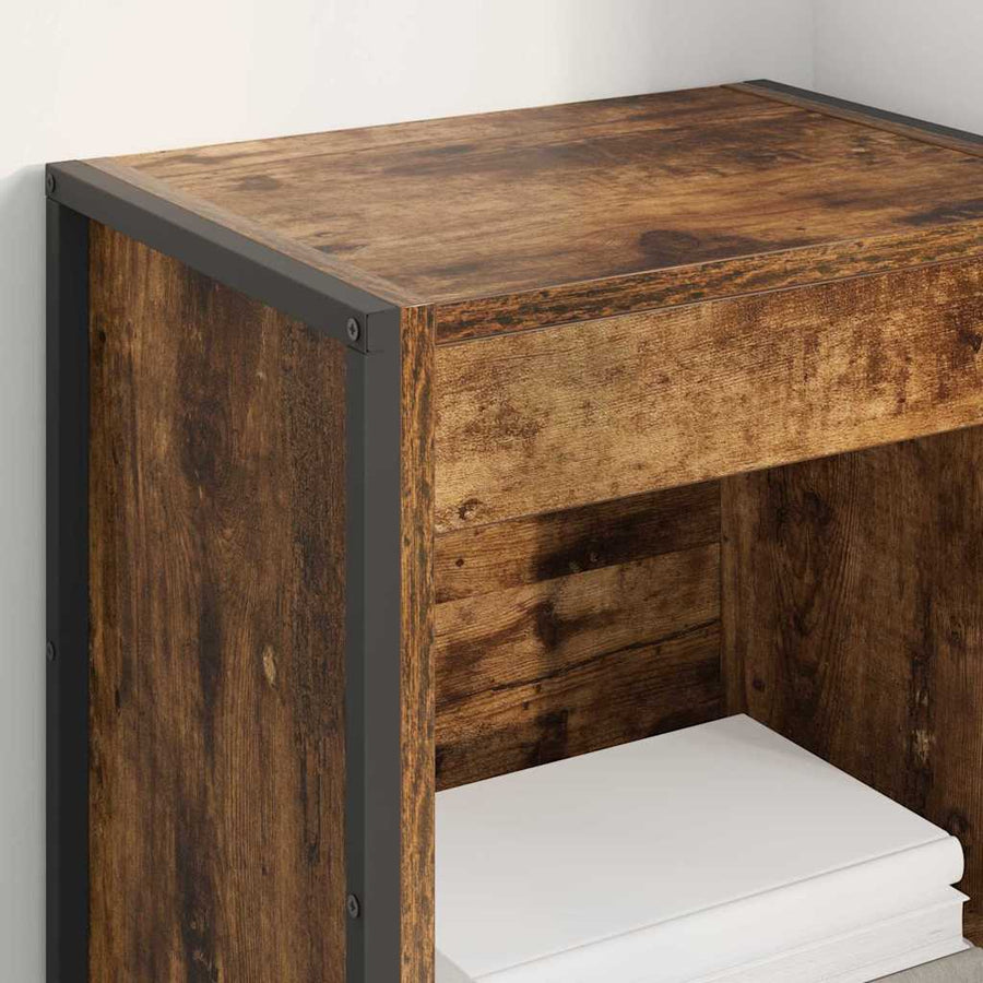 Boekenkast Rook Eik 80 x 30 x 155 cm Bewerkt hout