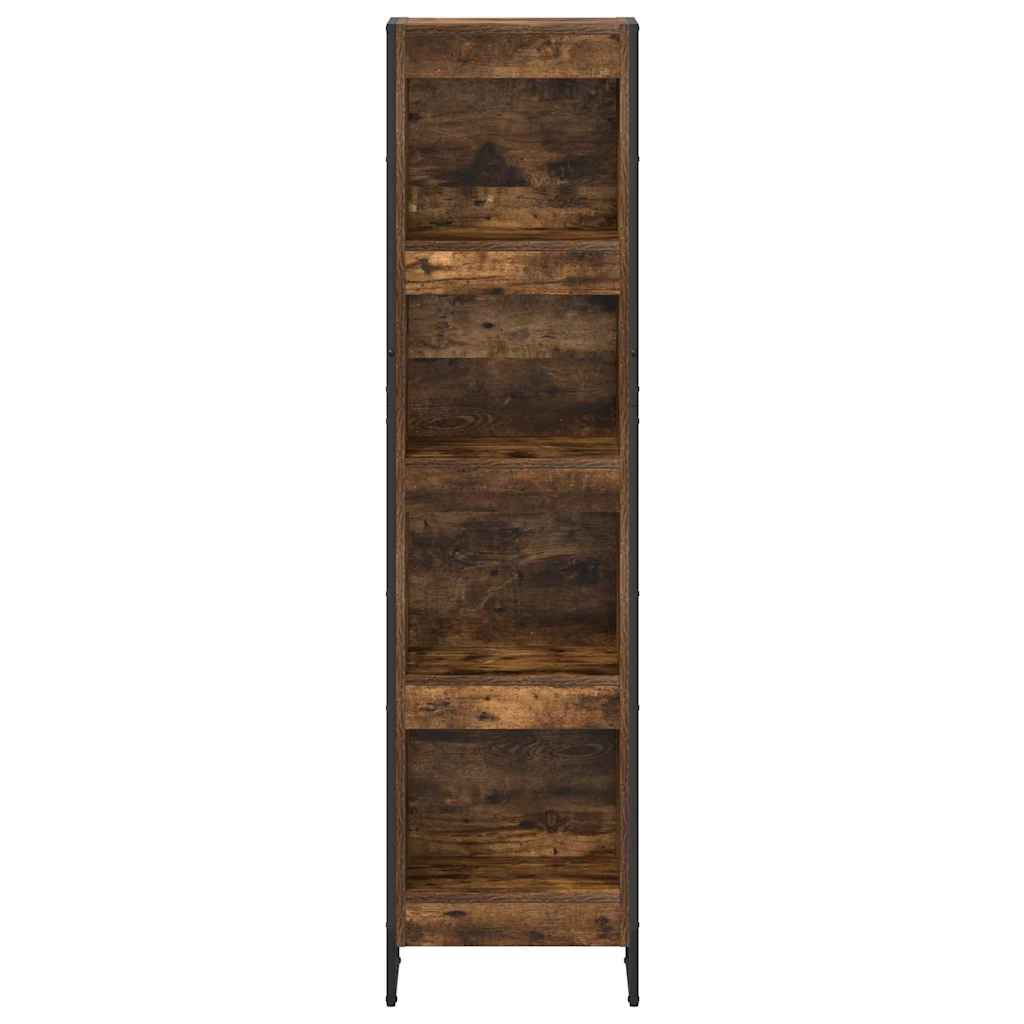 Boekenkast Rook Eik 80 x 30 x 155 cm Bewerkt hout