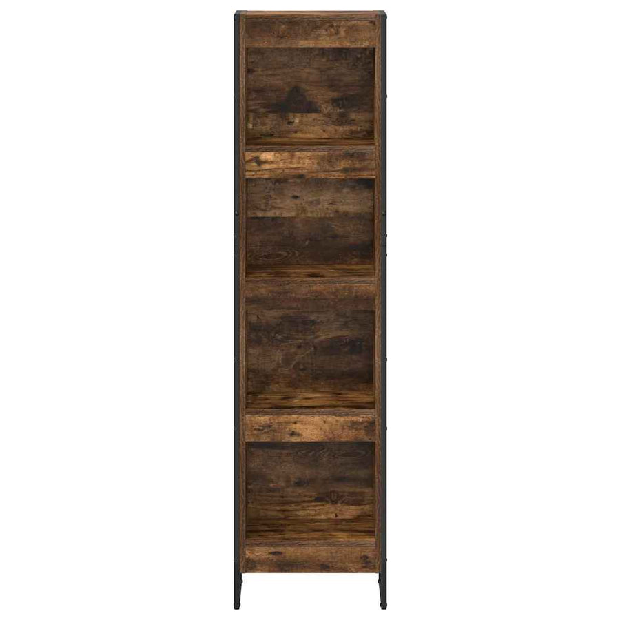 Boekenkast Rook Eik 80 x 30 x 155 cm Bewerkt hout