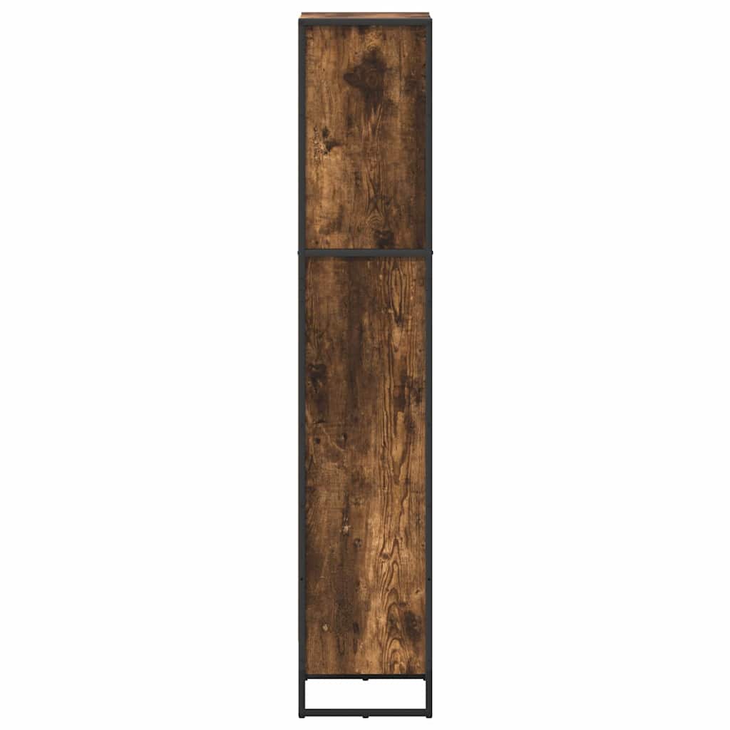 Boekenkast Rook Eik 80 x 30 x 155 cm Bewerkt hout