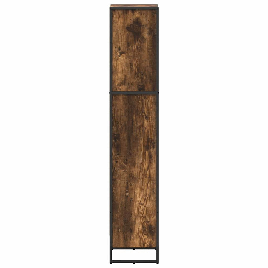 Boekenkast Rook Eik 80 x 30 x 155 cm Bewerkt hout