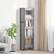 Boekenkast 80x30x155 cm grijs sonoma bewerkt hout