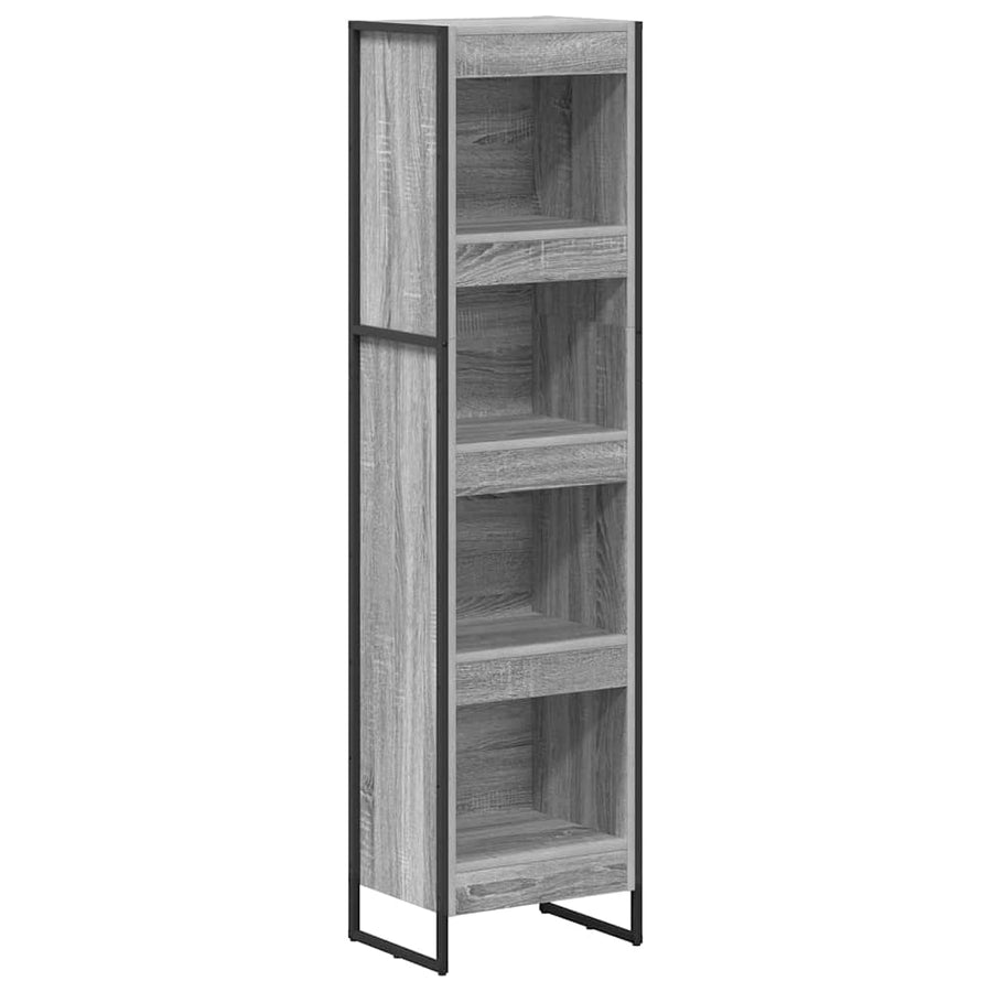 Boekenkast Grijs Sonoma 80 x 30 x 155 cm Bewerkt hout