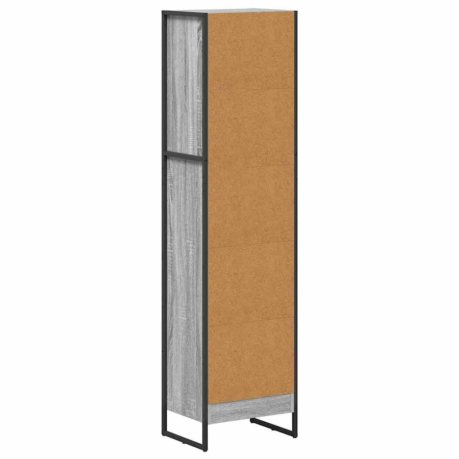 Boekenkast Grijs Sonoma 80 x 30 x 155 cm Bewerkt hout