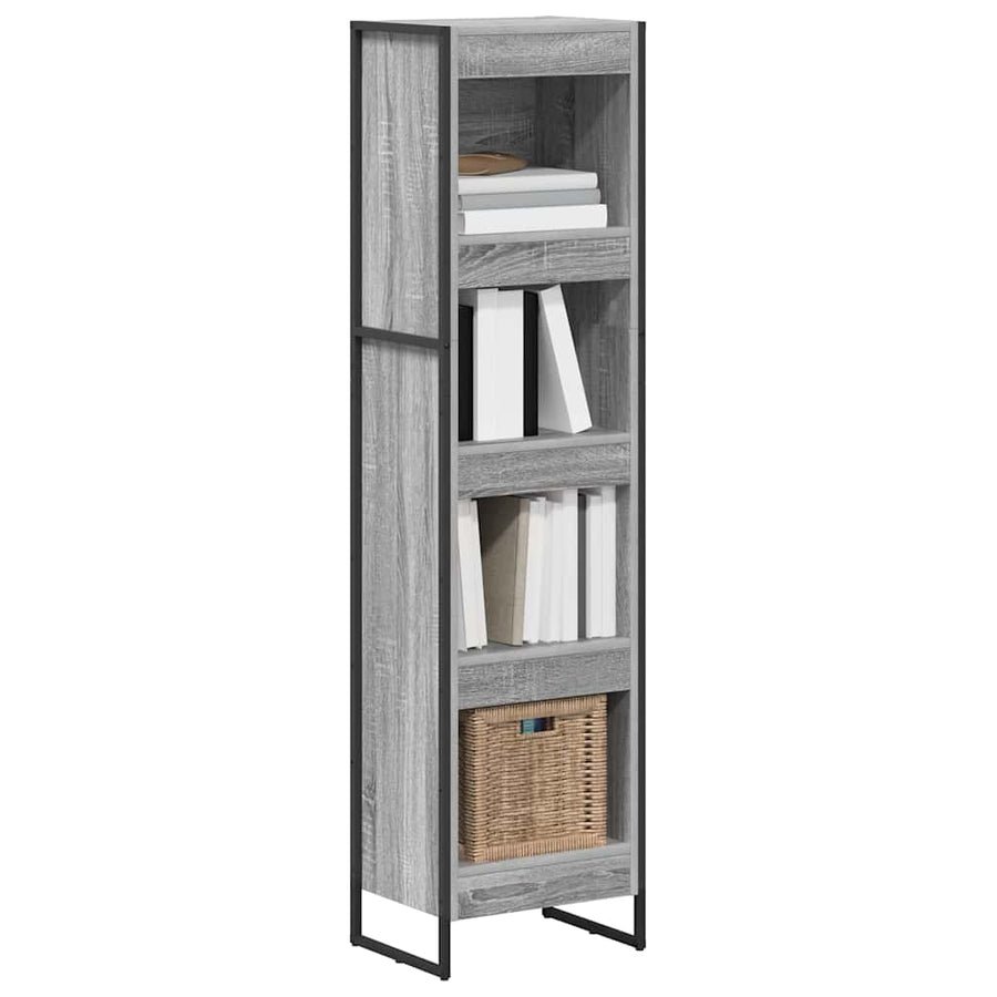 Boekenkast Grijs Sonoma 80 x 30 x 155 cm Bewerkt hout