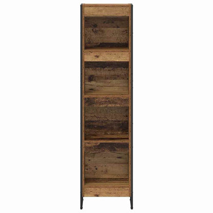 Boekenkast Oud Hout 80 x 30 x 155 cm Bewerkt hout