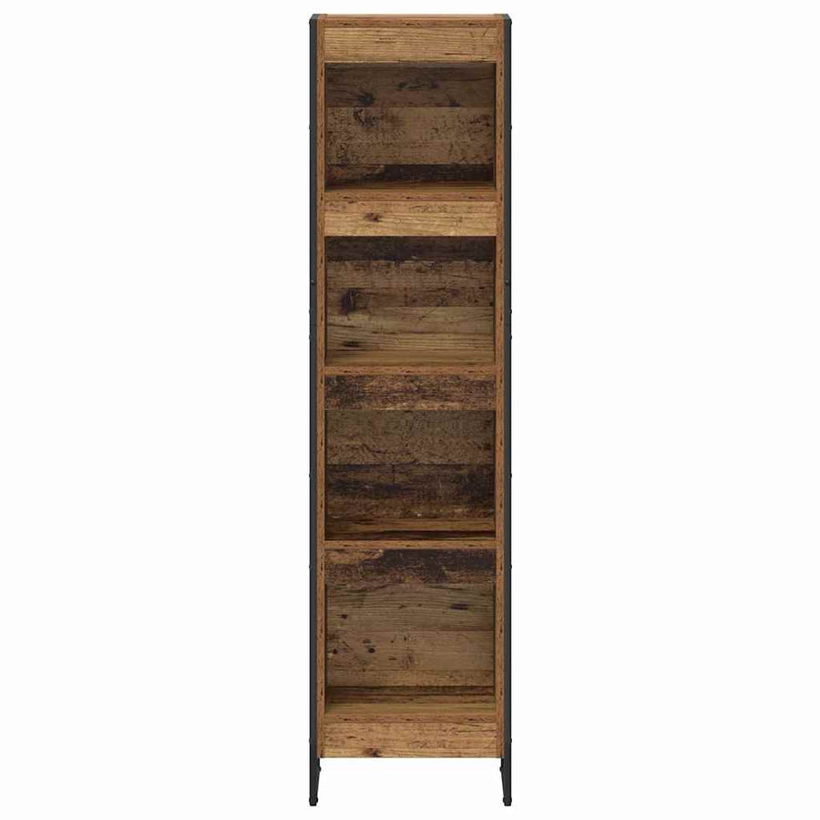 Boekenkast Oud Hout 80 x 30 x 155 cm Bewerkt hout