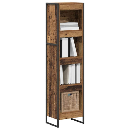 Boekenkast Oud Hout 80 x 30 x 155 cm Bewerkt hout