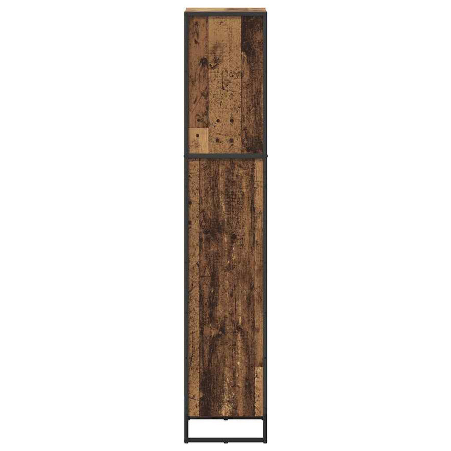 Boekenkast Oud Hout 80 x 30 x 155 cm Bewerkt hout