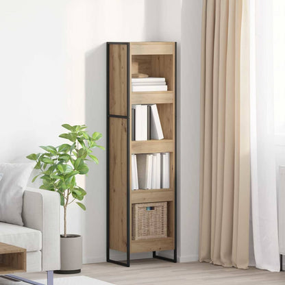 Boekenkast Ambachtelijk eiken 80 x 30 x 155 cm Bewerkt hout