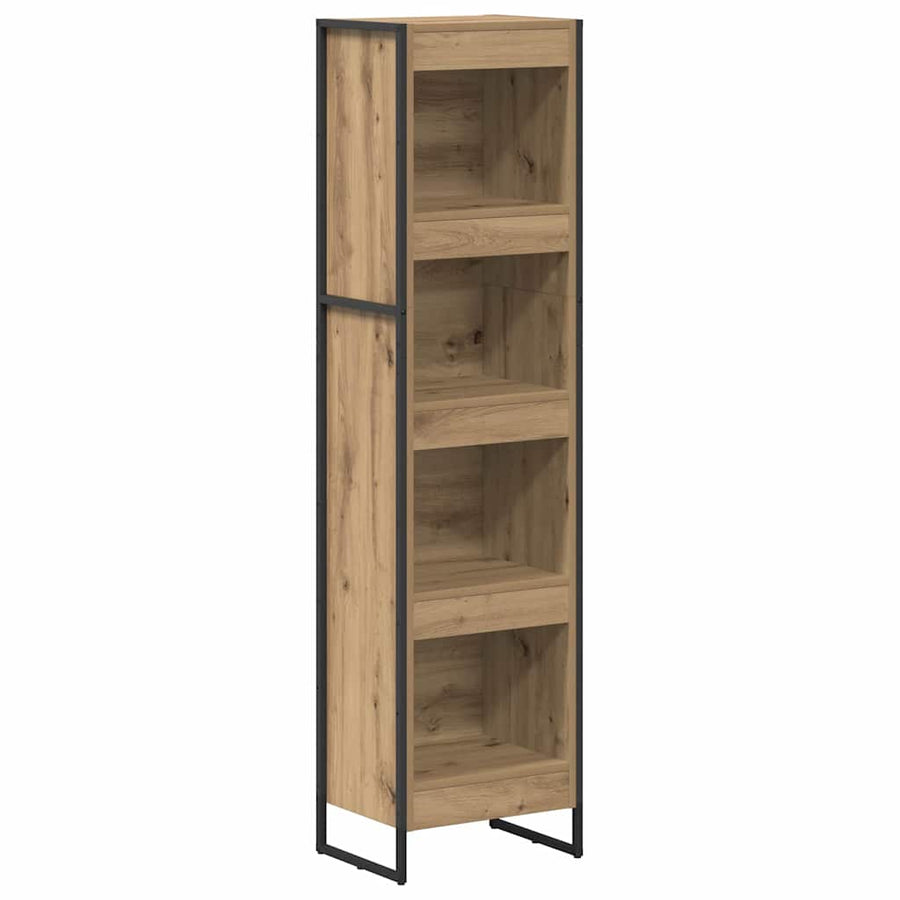 Boekenkast Ambachtelijk eiken 80 x 30 x 155 cm Bewerkt hout