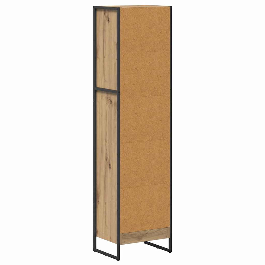 Boekenkast Ambachtelijk eiken 80 x 30 x 155 cm Bewerkt hout