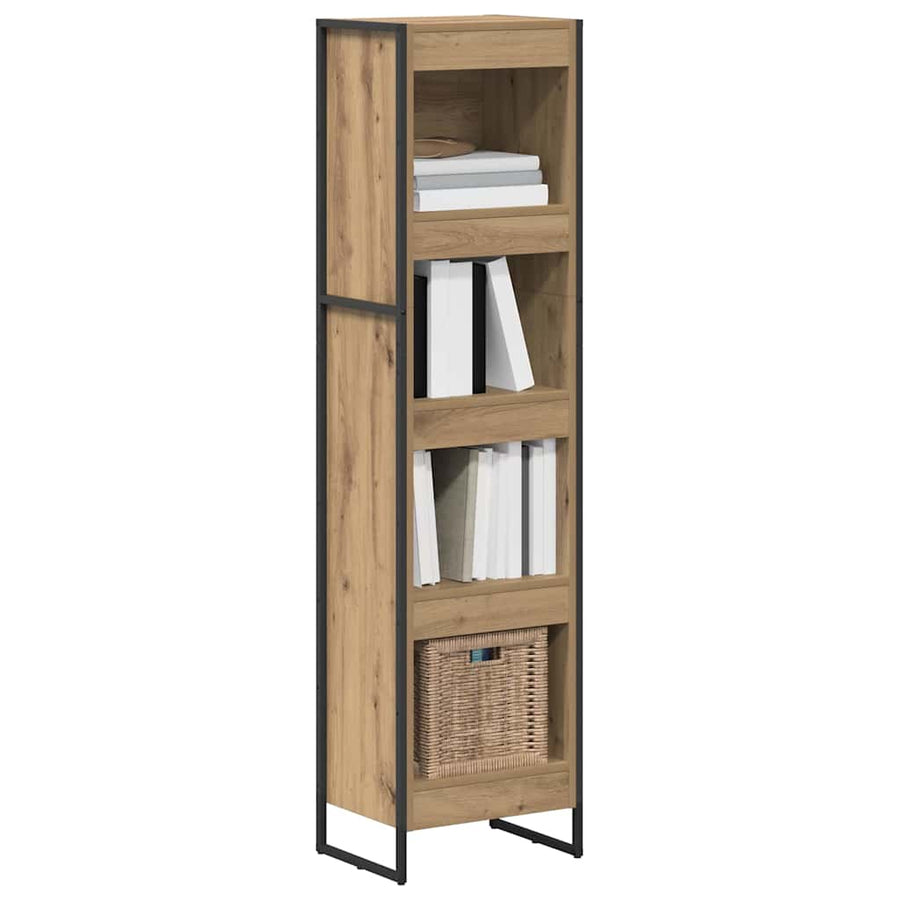 Boekenkast Ambachtelijk eiken 80 x 30 x 155 cm Bewerkt hout