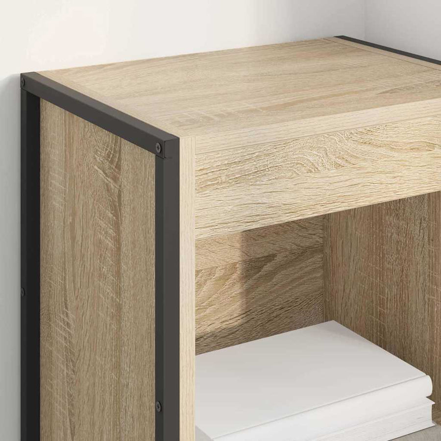 Boekenkast Sonoma 80 x 30 x 155 cm Bewerkt hout