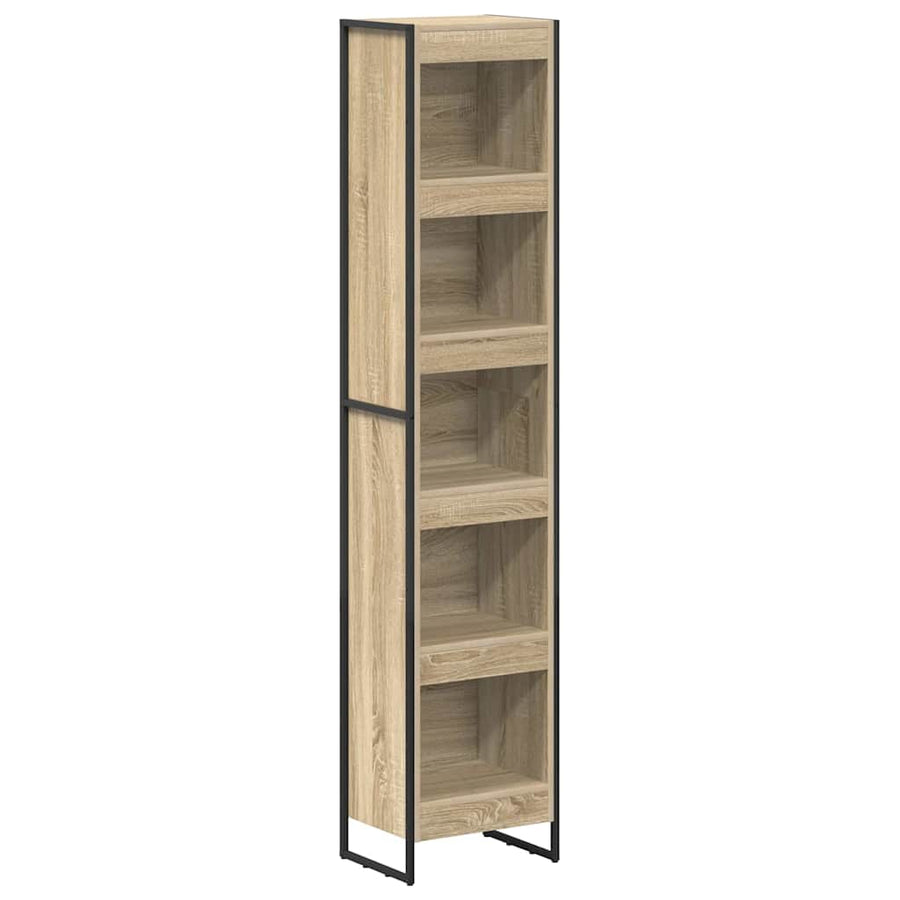 Boekenkast Sonoma 80 x 30 x 155 cm Bewerkt hout