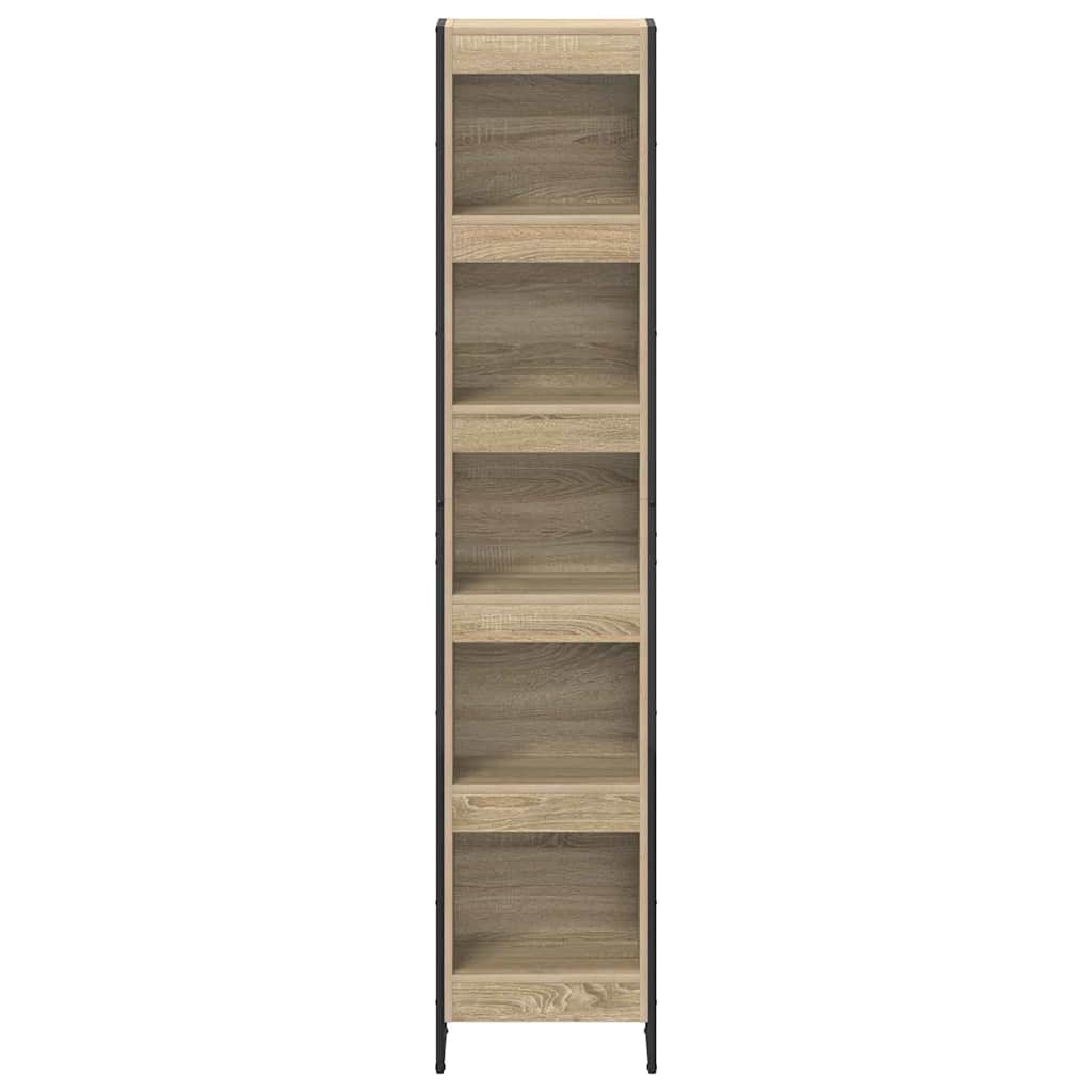Boekenkast Sonoma 80 x 30 x 155 cm Bewerkt hout