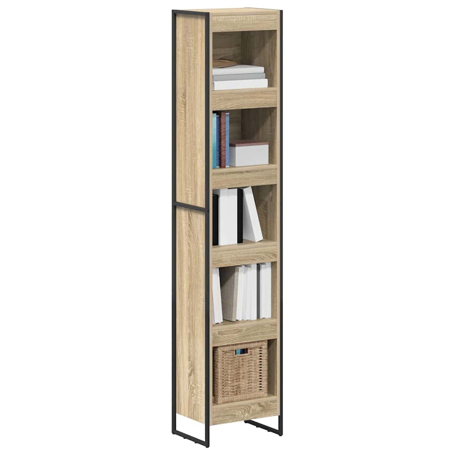Boekenkast Sonoma 80 x 30 x 155 cm Bewerkt hout