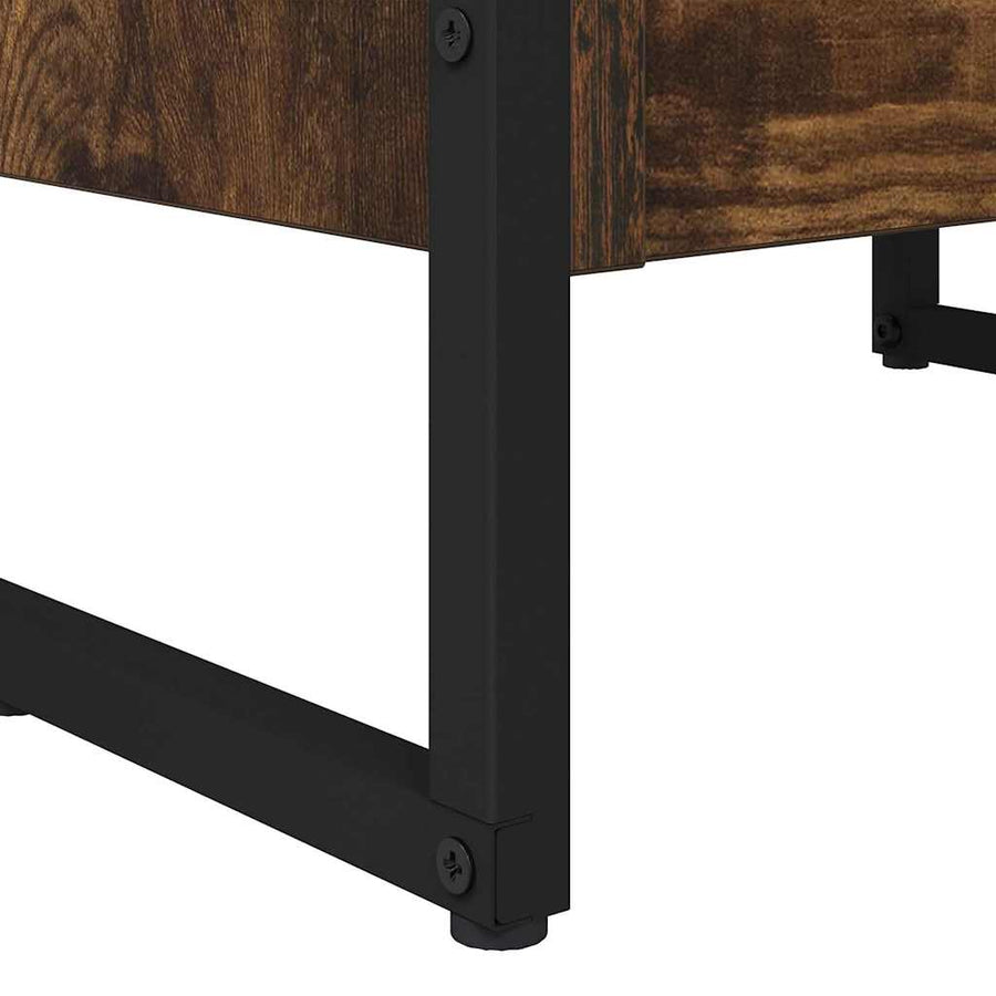 Boekenkast Rook Eik 80 x 30 x 155 cm Bewerkt hout