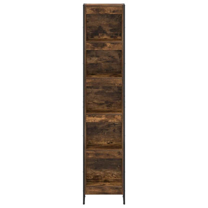 Boekenkast Rook Eik 80 x 30 x 155 cm Bewerkt hout