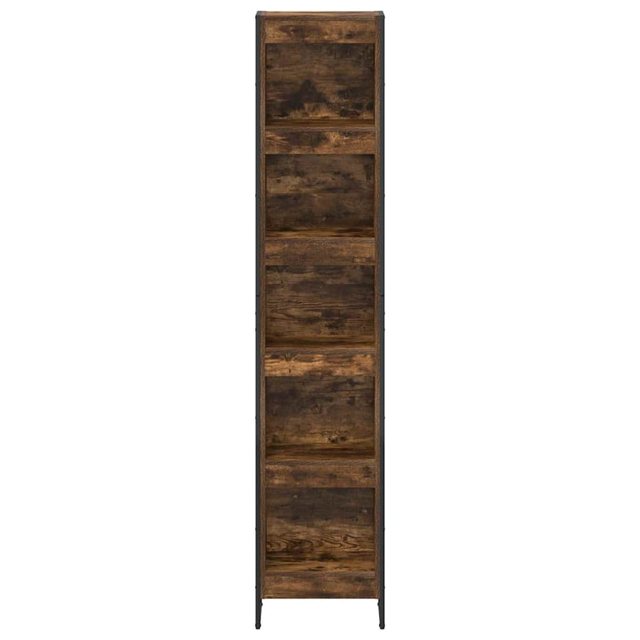 Boekenkast Rook Eik 80 x 30 x 155 cm Bewerkt hout