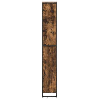 Boekenkast Rook Eik 80 x 30 x 155 cm Bewerkt hout